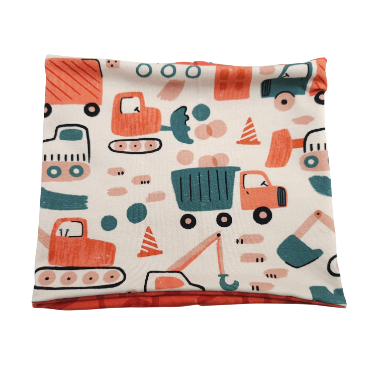 Wendeschlupfschal Kleine Bauarbeiter Orange
